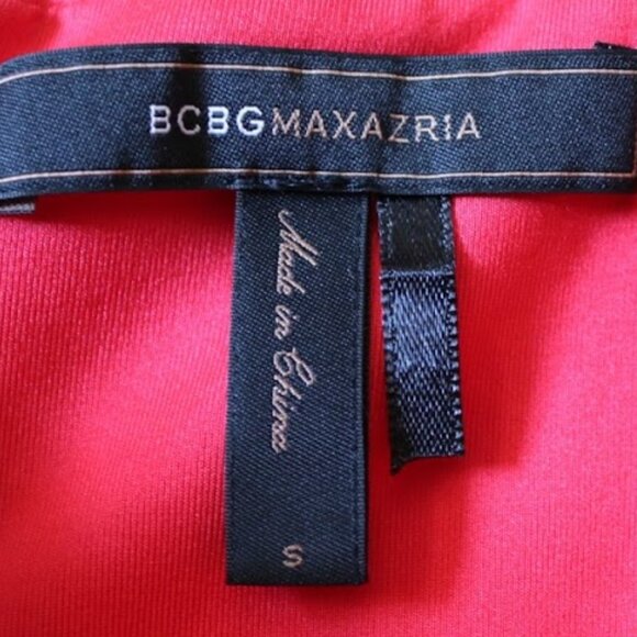 BCBG MaxAzria Draped Bubble Hem Mini Dress Style ACJ6H229 - Red, Size S - Picture 12 of 16